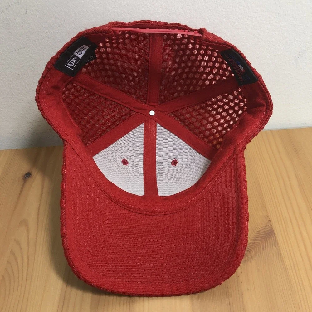 Washington Nationals MLB New Era Mesh Textured Hat Cap One Size Red Baseball